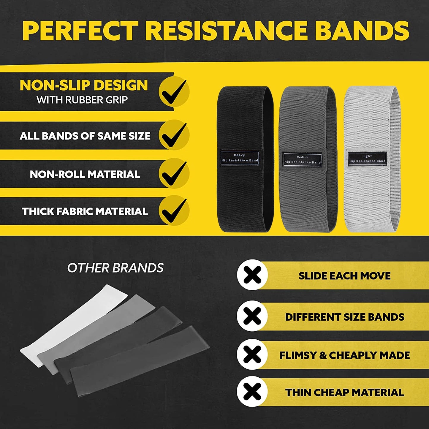 Resistance Workout Bands( For yoga, pilates, glutes)